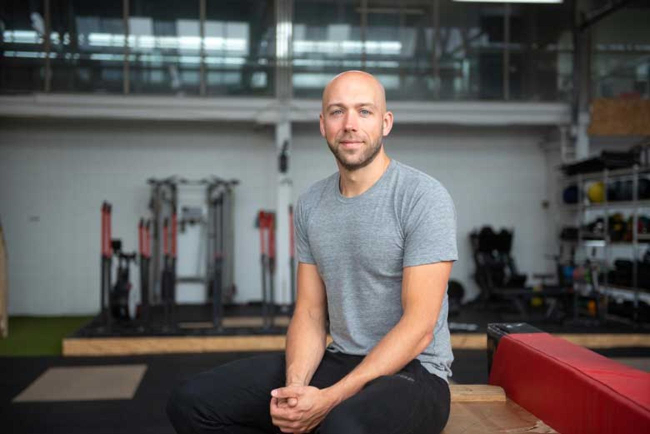 Kasper van der Meulen in zijn sportschool
