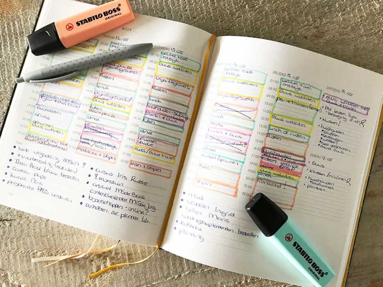 Weekschema
