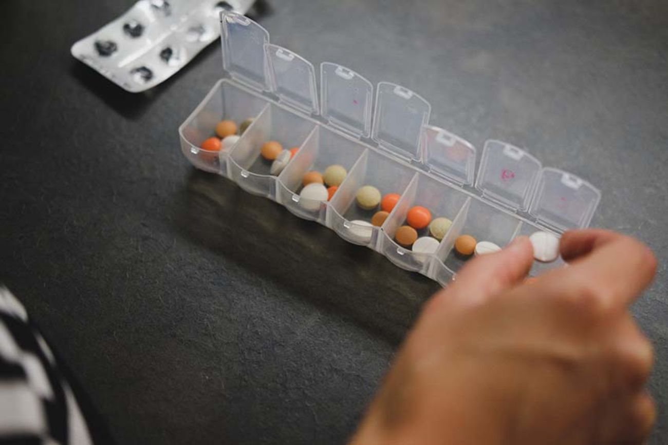 medicijnen in pillendoosjes