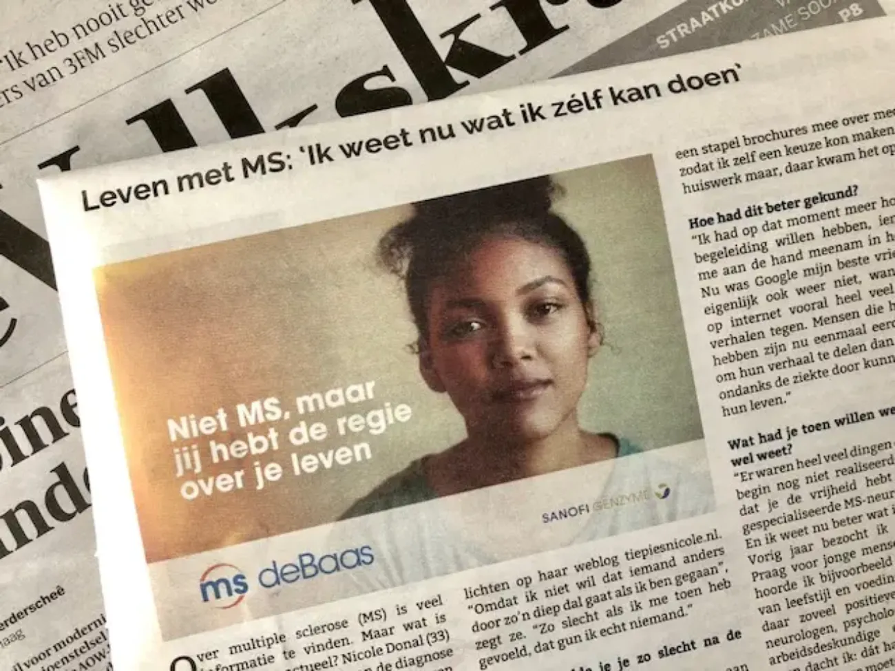MSdeBaas in bijlage Volkskrant