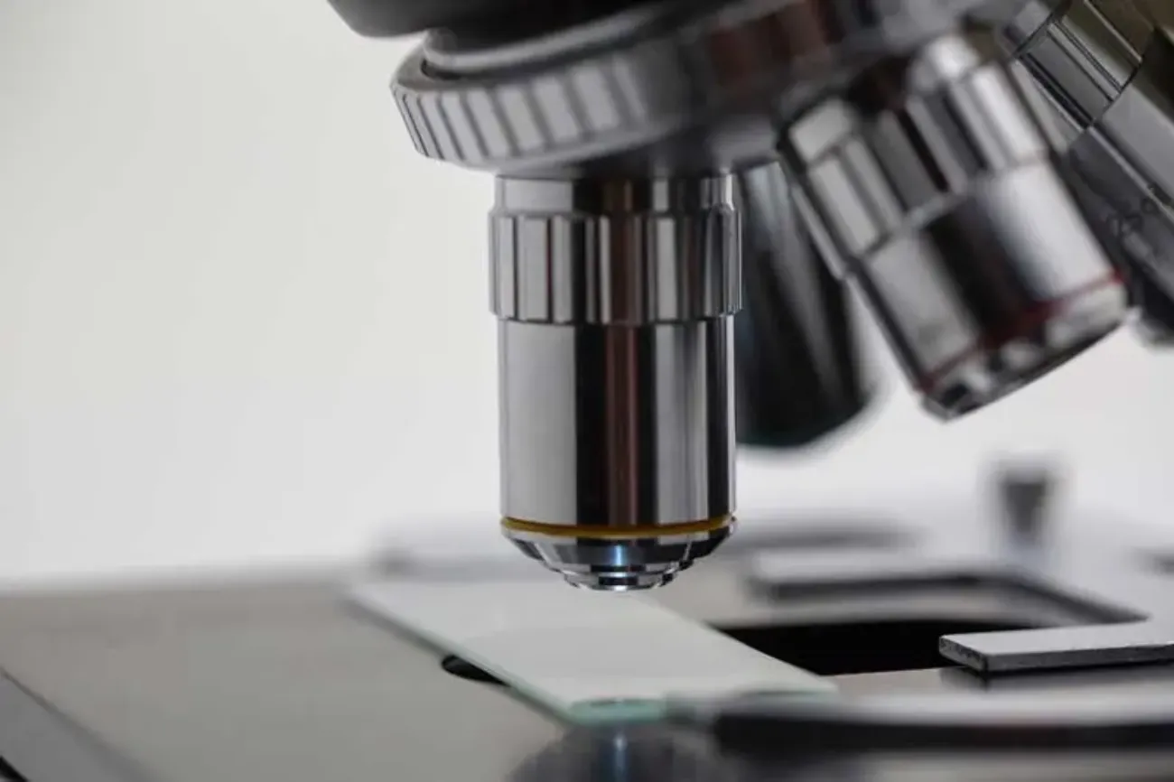 Close-up van microscoop