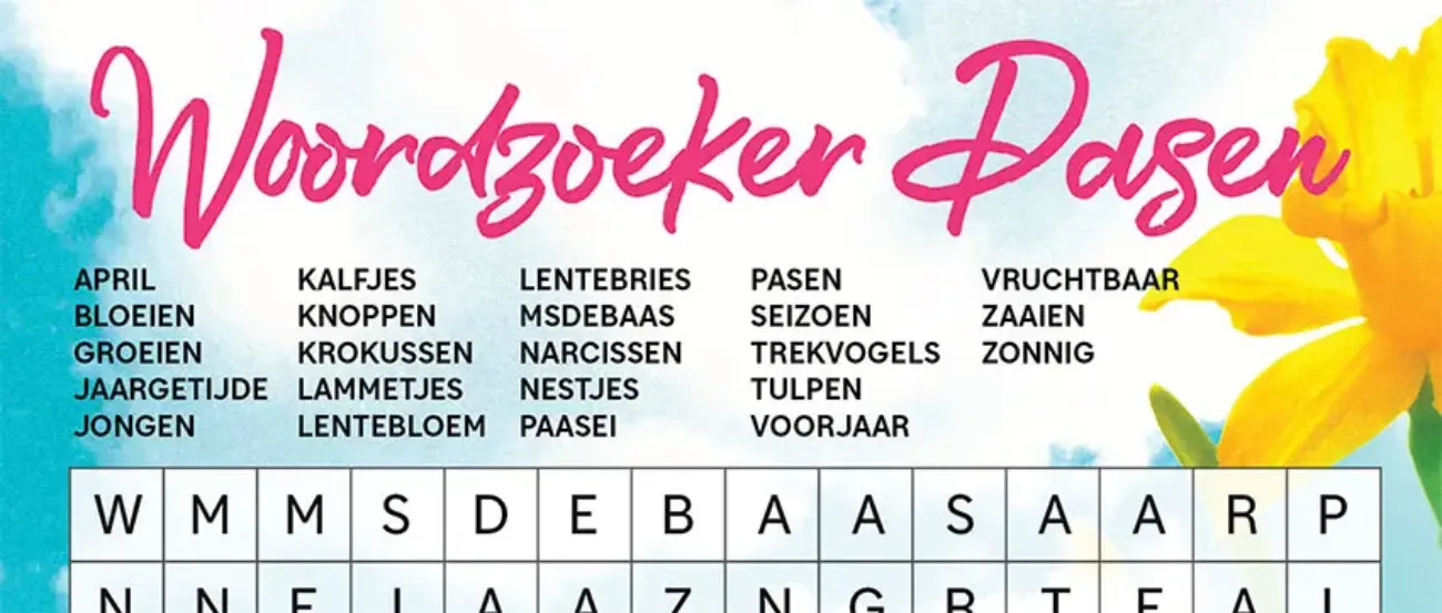 Woordzoeker Pasen